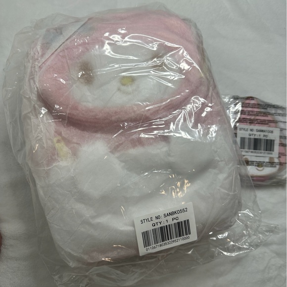 Loungefly- Sanrio My Melody Plush Set of Mini Backpack and Bifold Wallet - Picture 15 of 16